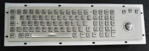  80 Keys IP65 Rated Metal Industrial Keyboard With Trackball Mouse And Numeric Keypad Manufactures
