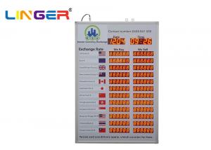  Linger Foreign Exchange Rate Display Board / Led Exchange Currency Sign Manufactures