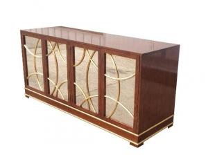 China Antique Hotel Room Dresser 5 Star Hotel MDF Board With Recessed Back Panel on sale