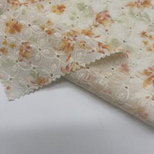 China Printed Garment embroidered cotton net fabric Material MO4-LK010 on sale