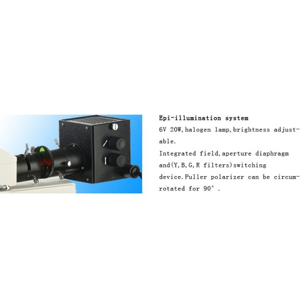 Long Working Distance Transmitted And Reflected Light Microscope 5X 10X 40X 60X