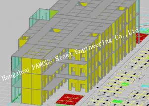  Architectural and Structural Engineering Designs , High Level Office Steel Structure Building Manufactures