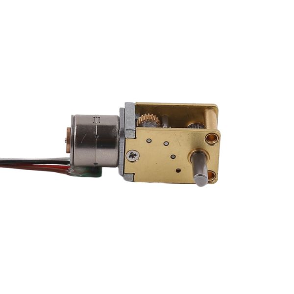 Step angle 18°/gear ratio 5V DC 10mm Small Geared Stepper Motor PM With Worm Gear Box Gear ratio 1:21 to 1:1030