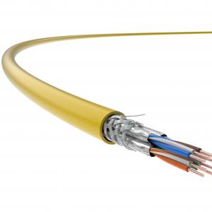 China Cat 7A Cable, S/FTP Cat 7A Network Cable 23AWG Bare Copper PVC Sheath on sale