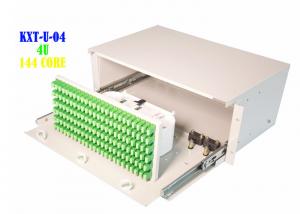 China Electrical Rack Fiber Patch Panel Box , 144 Port Fiber Patch Panel 4U on sale