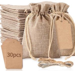 China 3x 4  Bags with Drawstring, Wedding Hessian Linen Sacks Bag, Jewelry Pouches Burlap Bags on sale