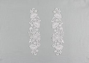  Floral Embroidery Dying Lace Fabric Guipure Venice Collar Appliques For Dresses Manufactures