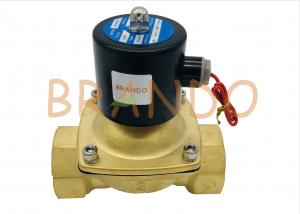  2 Inch Brass Solenoid Valve 2W-500-50 Direct Acting Diaphragm Structure Manufactures
