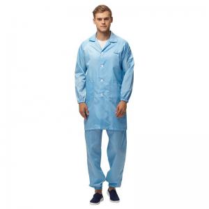 China Autoclavable Sterilizable Anti Static Coverall Long Sleeve Shirt Pants on sale
