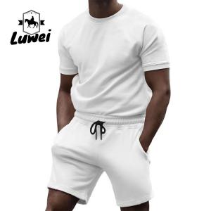 China Cotton Jogging Men Sportswear Set Gym Tracksuit Drawstring 2 Piece Track Suit on sale