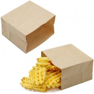  French Fries Packaging Glassine Paper Bags with Customized Logo and Gravure Printing Manufactures