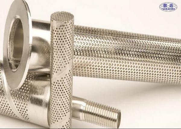 Quality Stainless Steel Perforated Filter Tube , AISI 304 Punching Hole Stainless Mesh Tube for sale