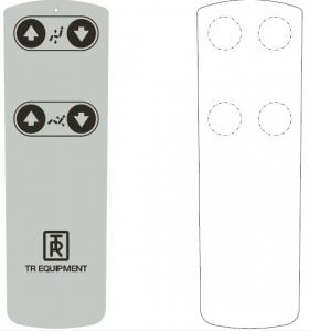  White Light Weight Tactile Membrane Switch Control Overlay with Silk screen Printed Manufactures
