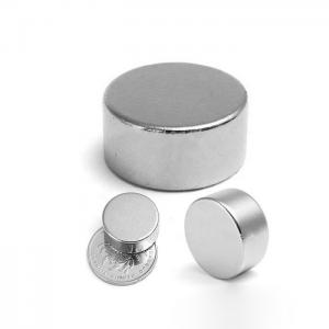 China NiCuNi Coated D50x20 Strong Sintered Rare Earth 1 Tesla Permanent Magnet for Sensors on sale