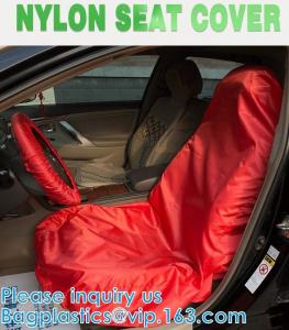 China Reusable Cars Accessories,  Nylon Car Seat Covers, Universal For Car Shops, Steering Wheel Cover Fabric on sale