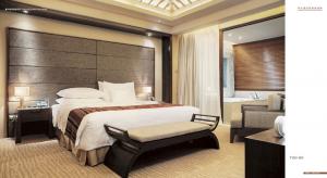  hotel furniture, bedroom, wooden bed, bed head, bed stool, bedding, mattress Manufactures