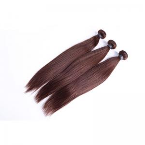 China Peruvian Human Virgin Ombre Hair Weave Color #4 Dark Brown Brazilian Hair on sale