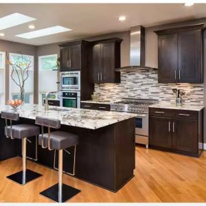  Modern Lacquer Finish Marble Kitchen Cabinets Self Assemble Manufactures
