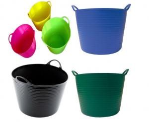 12L Household Soft Folding Plastic Cleaning Bucket Tub with Heavy Duty Handle for Multi - function
