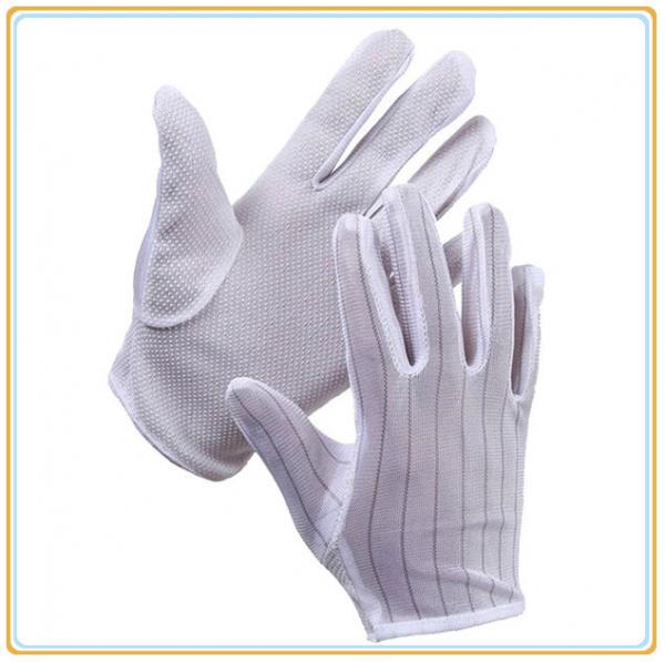Anti-static Polyester Gloves PVC Dotted Gloves