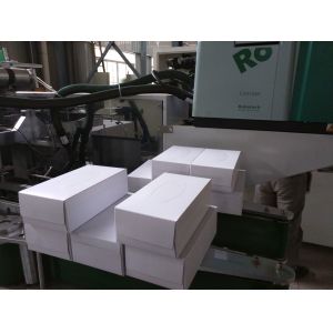 Fully Automatic V Fold Facial Tissue Paper Boxed Packing Machine