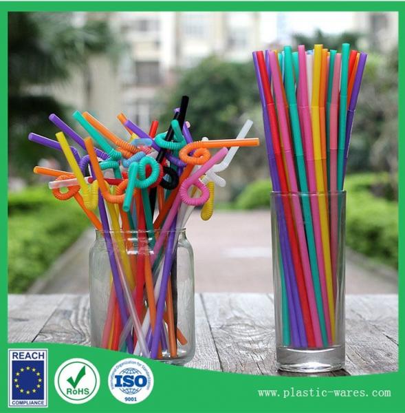 Quality Flexible Art straw & Disposable Drinking Straws for Juice beverage in more colors for sale