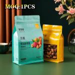 Custom Printed Matte Stand-Up Pouches Partial Window Visibility Resealable