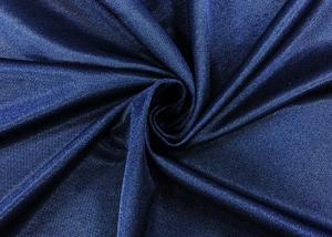  210GSM Navy Blue Polyester Fabric 84% Nylon Warp Knitting High Elasticity Manufactures