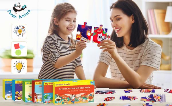Quality Paper Board Floor Puzzle Toys Level-Up Jigsaw Puzzle Games For Children for sale