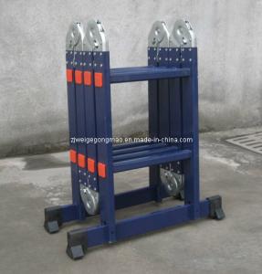  Blue 8.2ft 4×2 Aluminium Scaffolding Ladder Manufactures