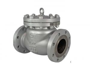 China H44H Cast Steel Swing Check Valve Steam High Temperature One Way Flange Check Valve on sale