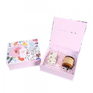 China Cardboard Perfume Packaging Box Custom Pink And White Box For Women on sale