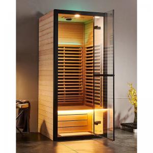  Canadian Hemlock Spectrum 1 Person Dry Steam Infrared Sauna Room Home Spa Fitness Manufactures