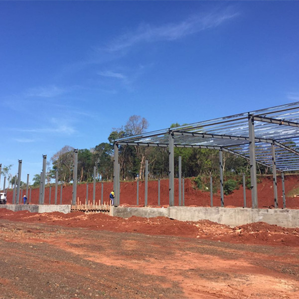 Light Steel Frame Workshop Buildings Paint / Galvanized With 50 Years Lifespan