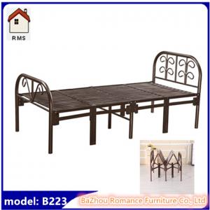  china manufacturer metal folding single bed folding cot bed B223 Manufactures