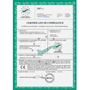 Changshu Seagull Crane&Hoist Machinery Co.,Ltd Certifications