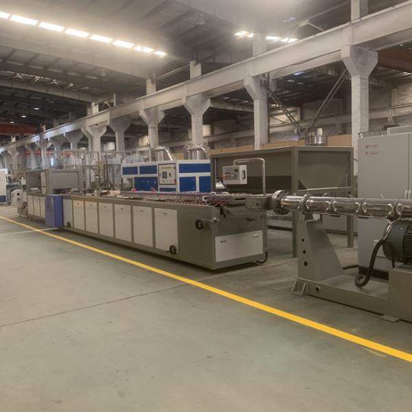 Quality 300kg/H Capacity PVC Ceiling Panel Extrusion Line 250mm Width for sale