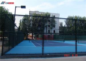  Silicon Polyurethane Tennis Court Flooring ISO9001 Anti Slide Manufactures