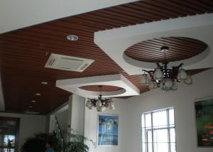  Recyclable UPVC Wall Panels , Wood Plastic Composite Ceiling Tile Manufactures