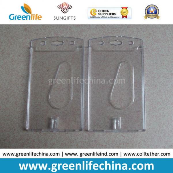Quality Hard Plastic Business Name Credit ID Enclosed Card Holders for sale