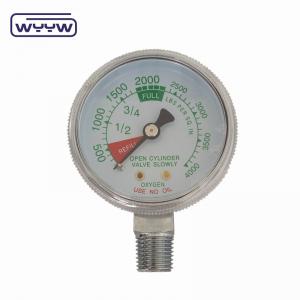  50mm Medical Oxygen Gas Cylinder Pressure Gauge 2.5% Accuracy Manufactures