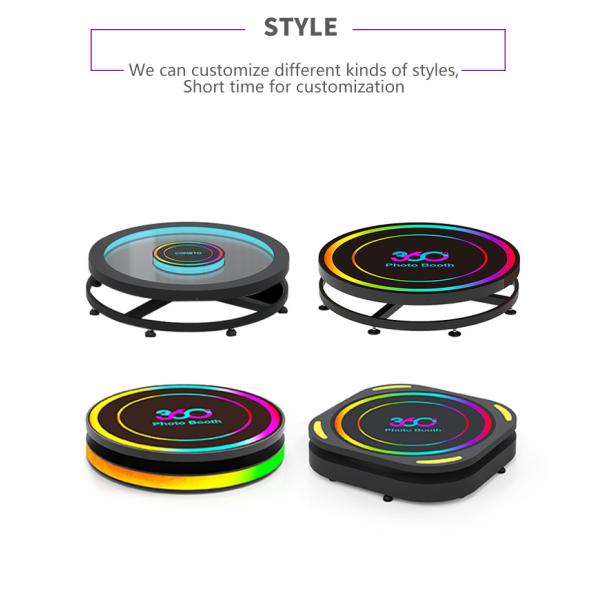 Ring Light LED 360 Photo Booth Slow Motion Rotating For Tiktok Live Stream