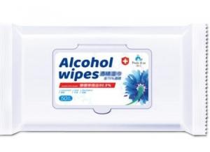  Non Woven 75% Anti Bacterial Alcohol Wet Wipes / Wet Sanitizing Wipes Manufactures