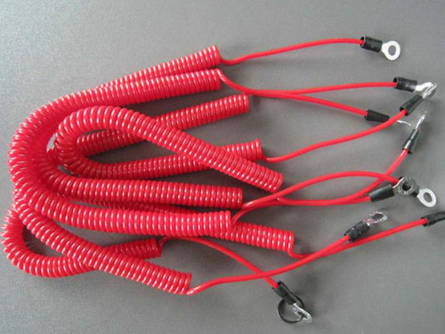 Custom OEM 120MM Coil Long Double Eyelets Red Coil Extension Tool Tethers