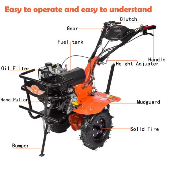 Home Garden Agricultural Power Cultivator for Land Mini Cultivation