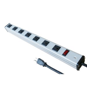 Buy cheap Multi Plug 7 Way Power Outlet Bar With Surge Protection Aluminium Alloy Shell from wholesalers
