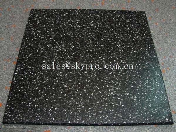 Quality Multi-color rubber pavers Smooth embossed Surface , crumb rubber tile flooring for sale