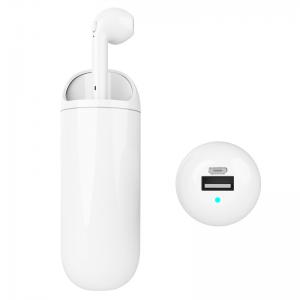 China Support intelligent active noise reduction mini mono wireless earphone bluetooth earbud with charger box power bank on sale