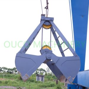 3 CMB 2 Rope Coal 3 Cubic Mechanical Grab Bucket