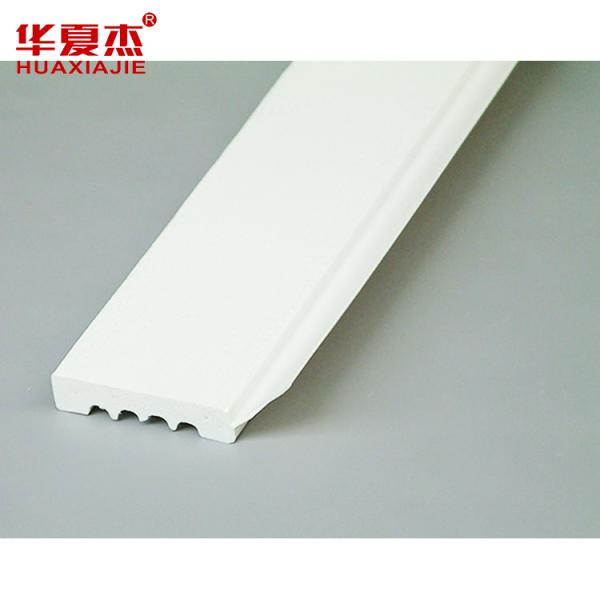 Plain white sound absorption heat resistant interior decoration home plastic pvc window ceiling exterior moulding